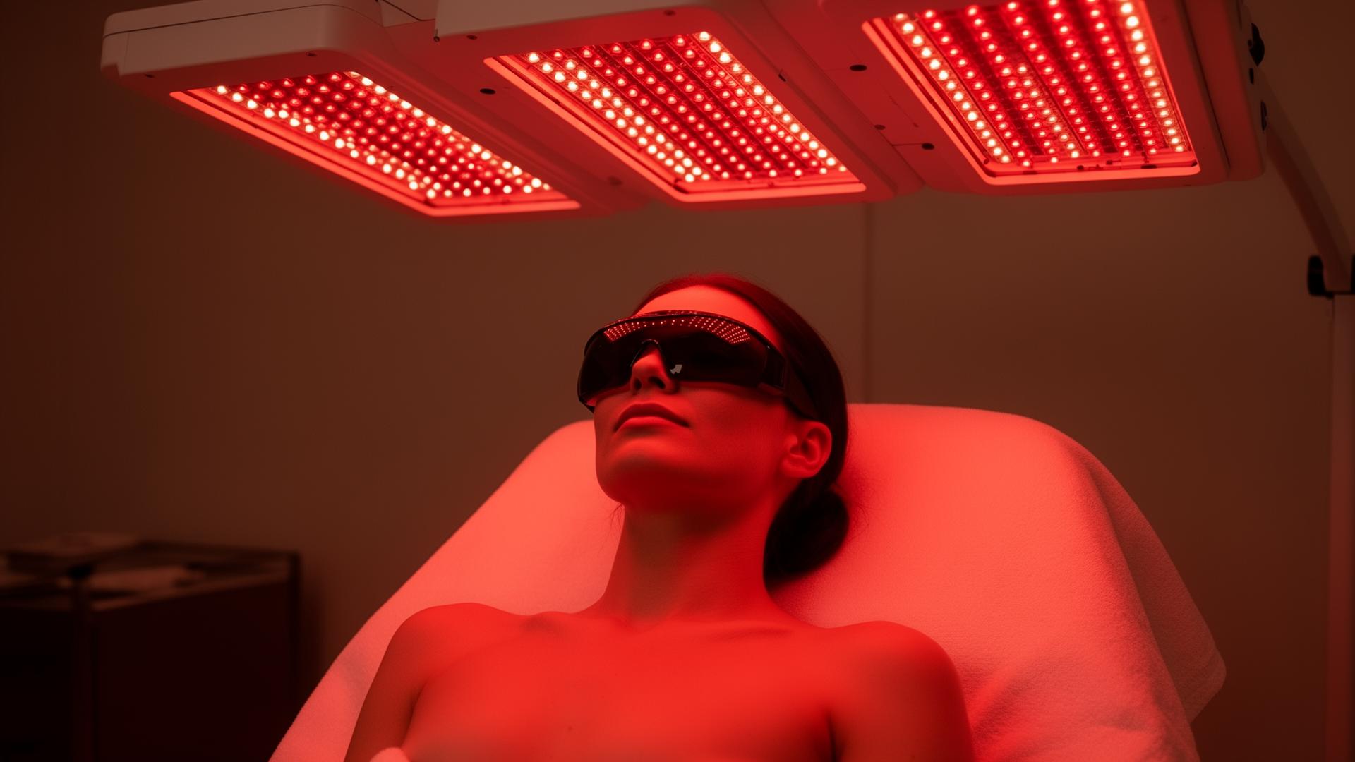 Red Light Therapy LED-panel med rött och nära-infrarött ljus